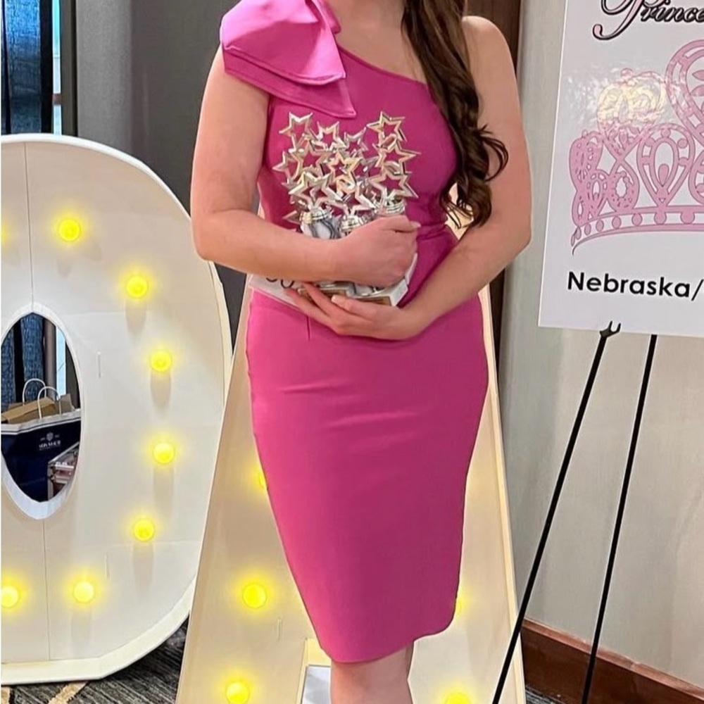 Pink stretch cocktail Dress